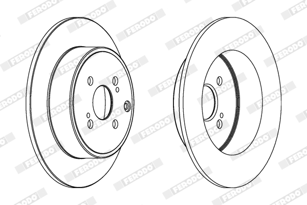Brake Disc - DDF1421 FERODO