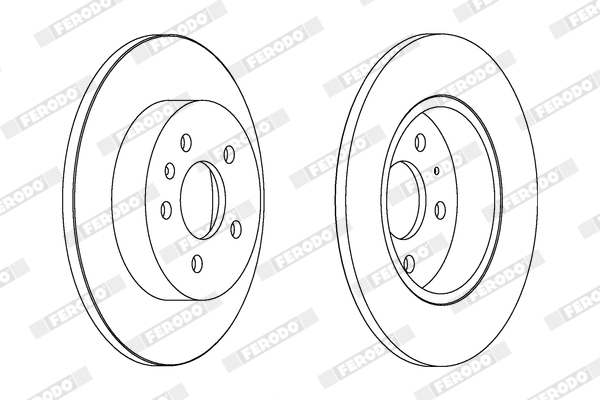 Brake Disc - DDF1423C FERODO