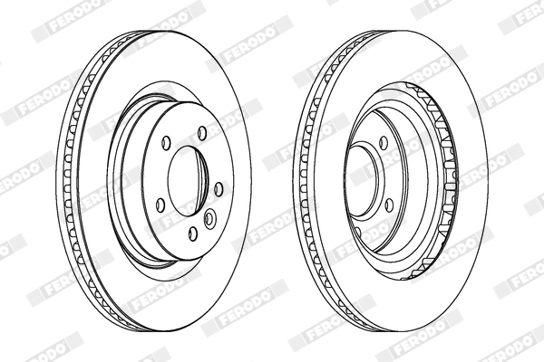 Brake Disc - DDF1432C-1 FERODO