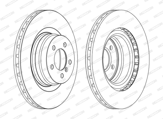 Brake Pad Set, disc brake - FDB393 FERODO