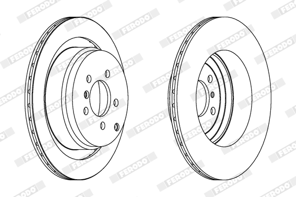 Brake Disc - DDF1437C-1 FERODO