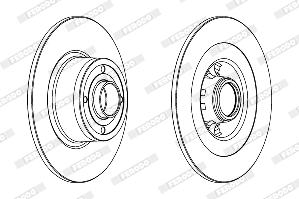 Brake Disc - DDF1443C-1 FERODO