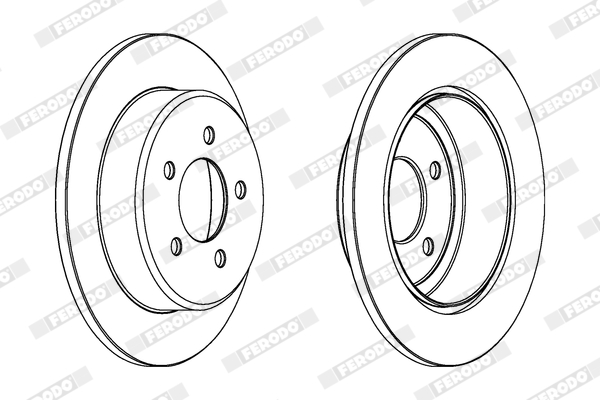 Brake Disc - DDF1492 FERODO