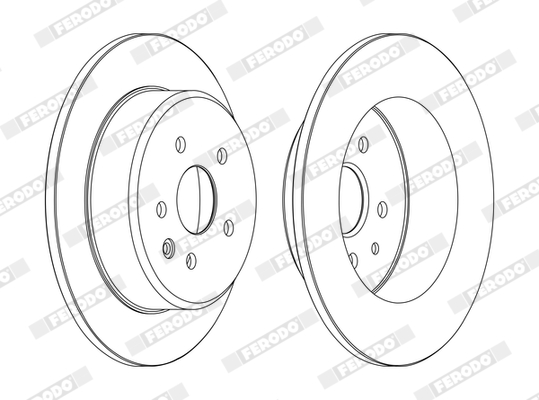 Brake Disc - DDF1499C FERODO