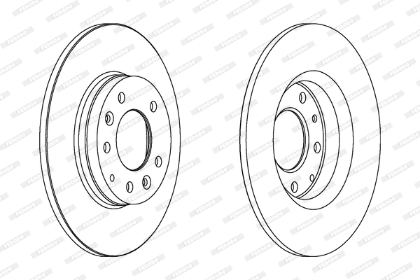 Brake Disc - DDF1500C FERODO