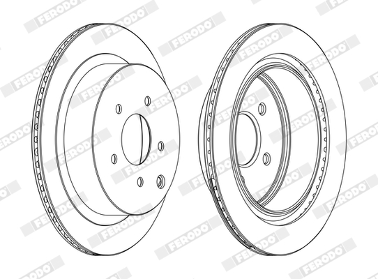 Brake Disc - DDF1506C FERODO