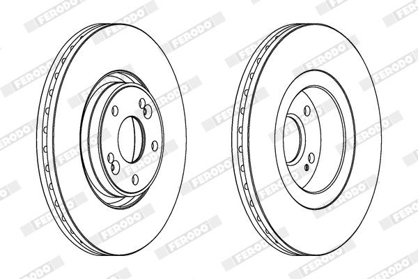 Brake Disc - DDF1511C-1 FERODO