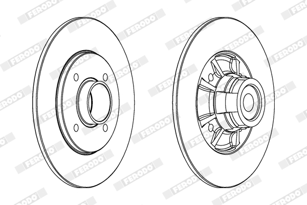 Brake Disc - DDF1517-1 FERODO