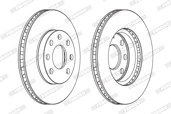 Brake Pad Set, disc brake - FDB1883 FERODO