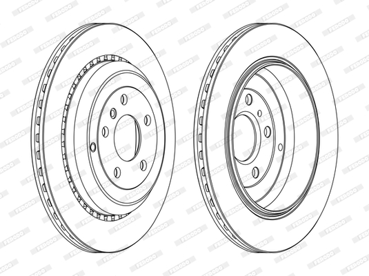 Brake Disc - DDF1531C FERODO