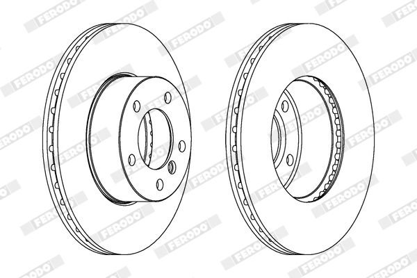 Brake Disc - DDF1536C FERODO