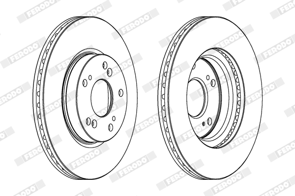 Brake Disc - DDF1539 FERODO