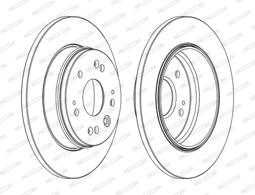 Brake Disc - DDF1540C FERODO