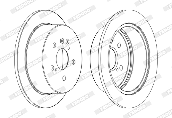 Brake Disc - DDF1545C FERODO