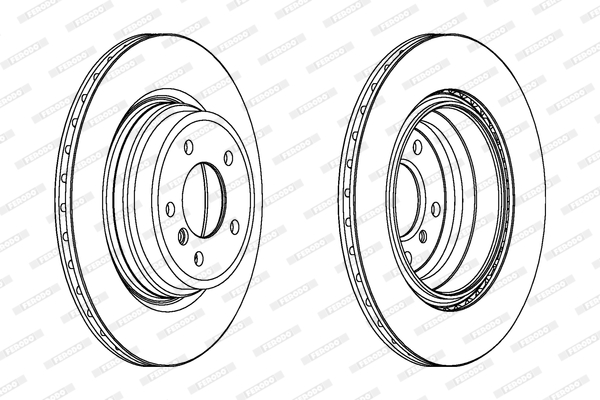 Brake Disc - DDF1550C-1 FERODO