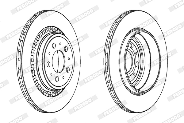 Brake Disc - DDF1551C FERODO