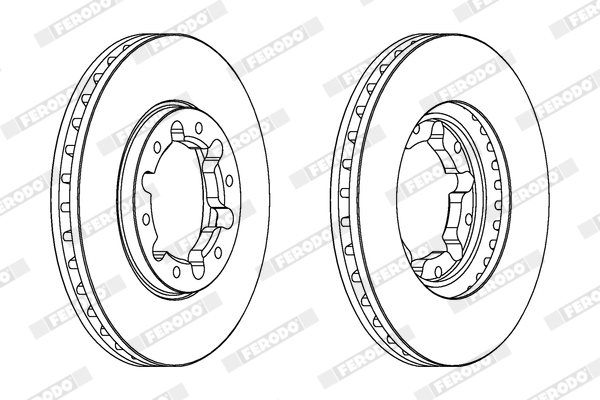 Brake Disc - DDF1552C-1 FERODO