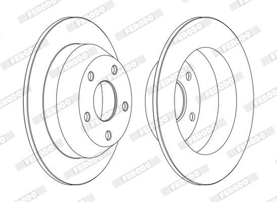 Brake Disc - DDF1553C FERODO