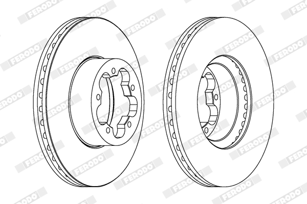 Brake Disc - DDF1555C FERODO