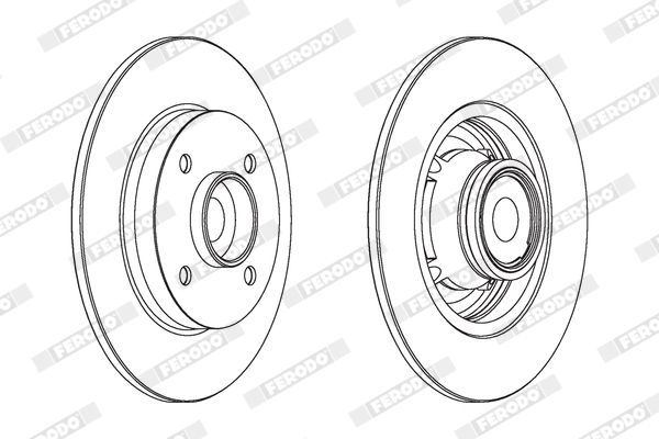 Brake Disc - DDF1560-1 FERODO