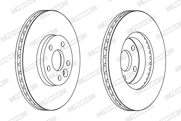 Brake Disc - DDF1567C FERODO