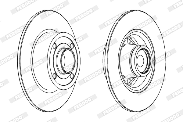 Brake Disc - DDF1571-1 FERODO