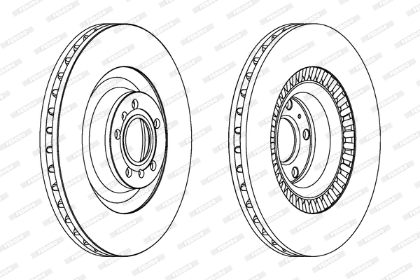 Brake Disc - DDF1572C-1 FERODO