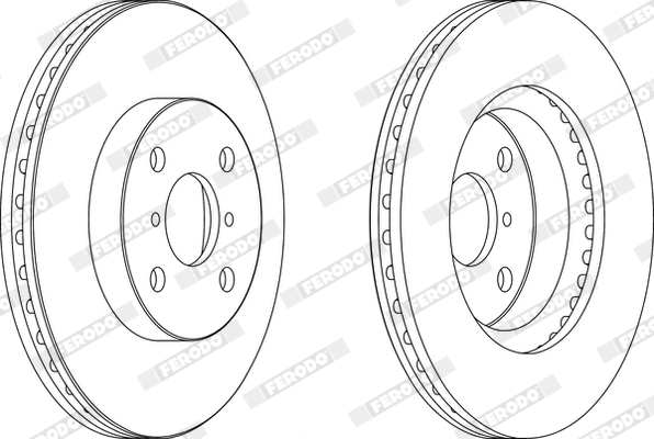 Brake Pad Set, disc brake - FVR1777 FERODO
