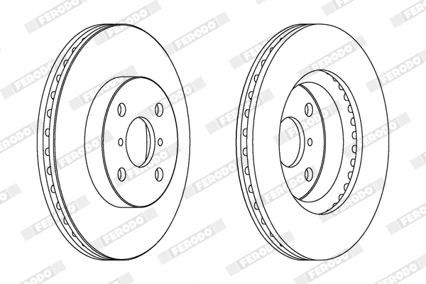 Brake Pad Set, disc brake - FVR1778 FERODO