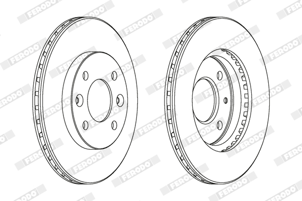 Brake Shoe Set, parking brake - FSB4131 FERODO