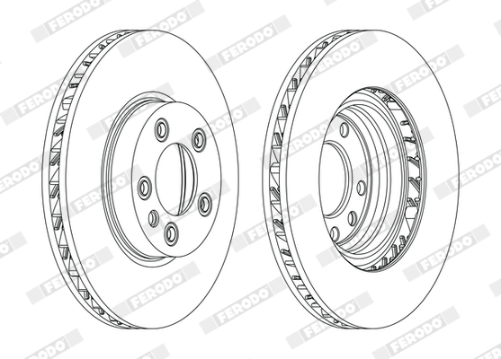 Brake Shoe Set, parking brake - FSB4030 FERODO