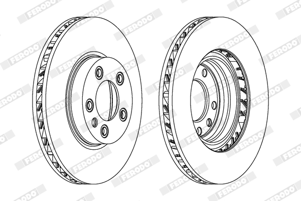 Brake Disc - DDF1591RC-1 FERODO