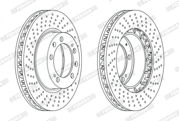 Brake Pad Set, disc brake - FVR1038 FERODO