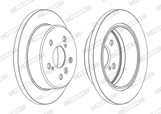 Bremsbackensatz - FSB567 FERODO