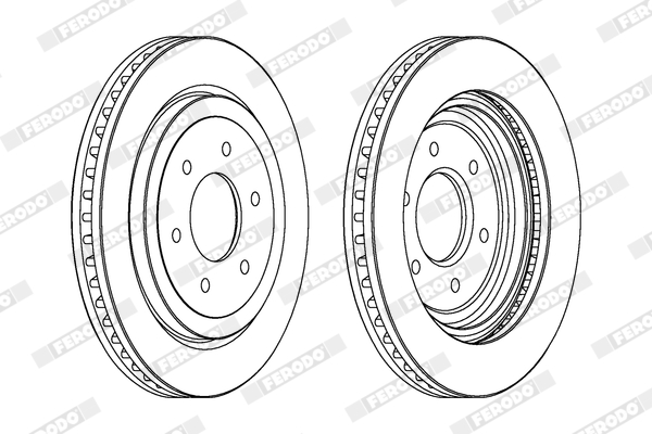 Brake Disc - DDF1611C-1 FERODO
