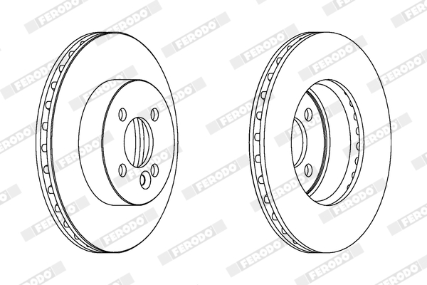 Brake Disc - DDF1617C FERODO