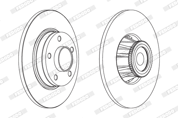 Brake Disc - DDF1623-1 FERODO