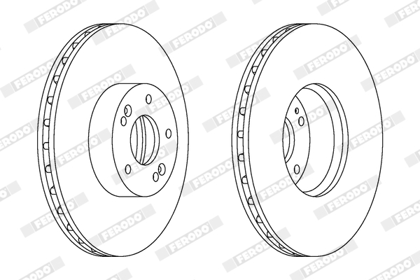 Brake Disc - DDF1631C-1 FERODO