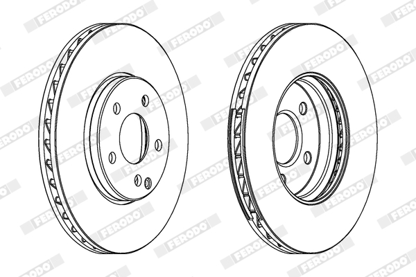 Brake Disc - DDF1638C-1 FERODO