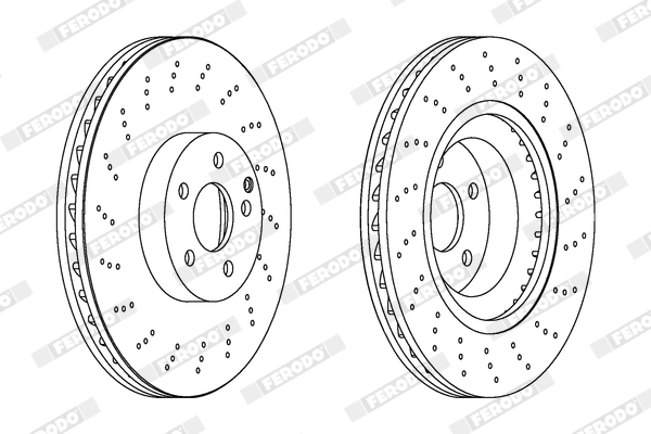 Brake Disc - DDF1639C-1 FERODO