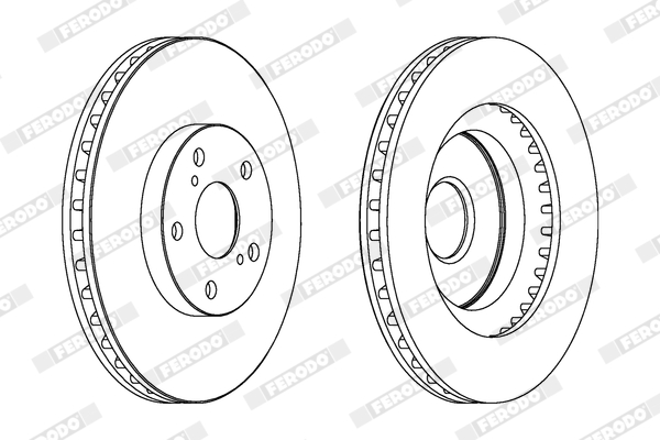 Brake Pad Set, disc brake - FDB906 FERODO