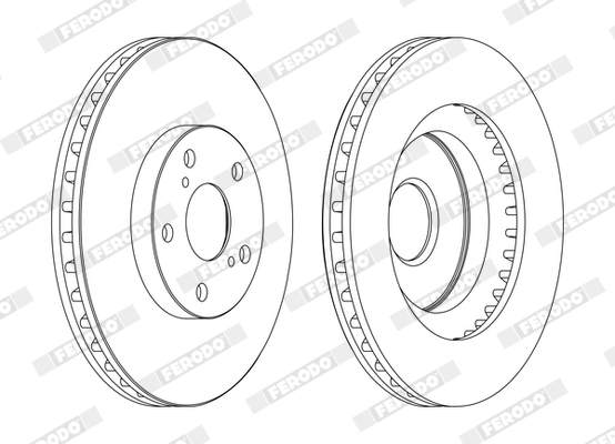 Brake Pad Set, disc brake - FDB896 FERODO