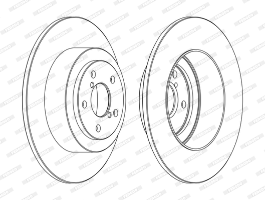 Brake Disc - DDF1647C FERODO