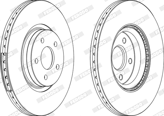 Brake Pad Set, disc brake - FDB797 FERODO