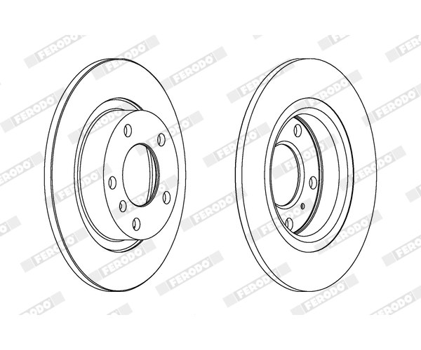 Brake Pad Set, disc brake - FDB604 FERODO
