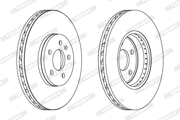 Brake Disc - DDF1664C FERODO