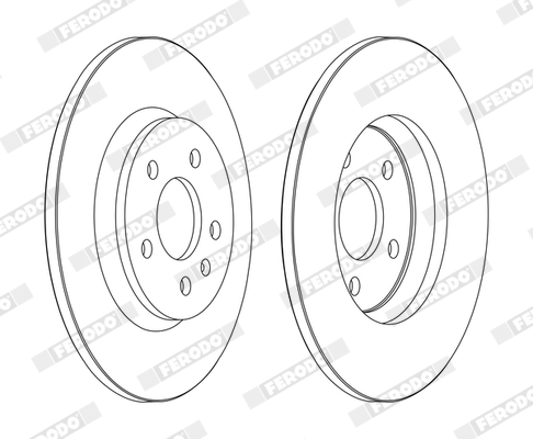 Brake Pad Set, disc brake - FDB1795 FERODO
