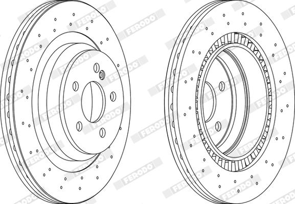Brake Pad Set, disc brake - FDB1648 FERODO