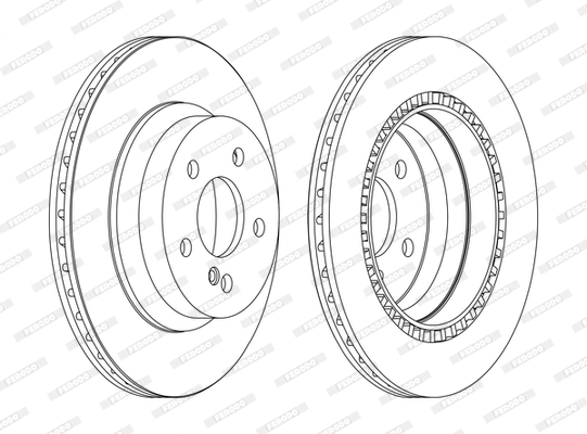 Brake Disc - DDF1672C FERODO