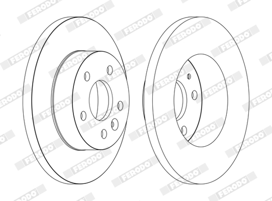 Brake Pad Set, disc brake - FDB1562 FERODO